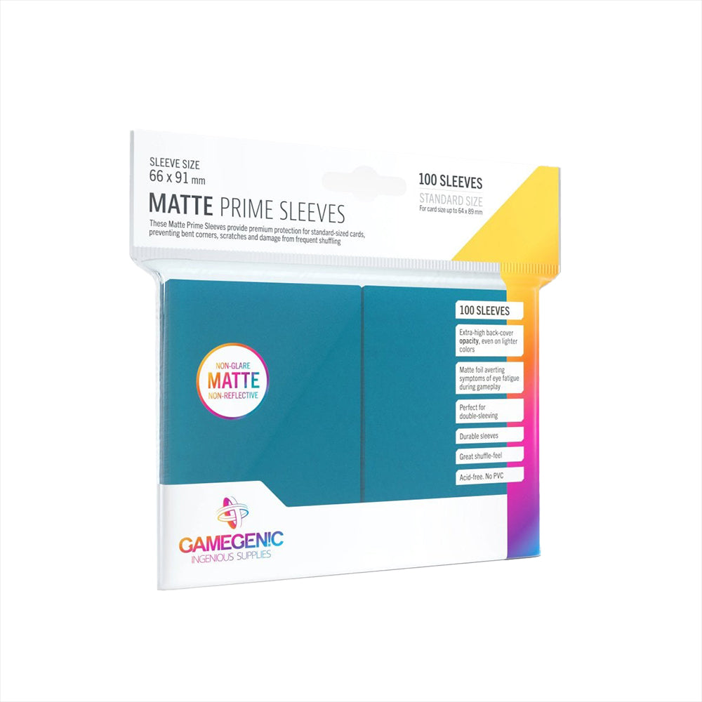 do card sleeves bend cards Gamegenic matte: 100 blue card sleeves