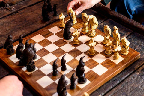 Ornamental chess pieces