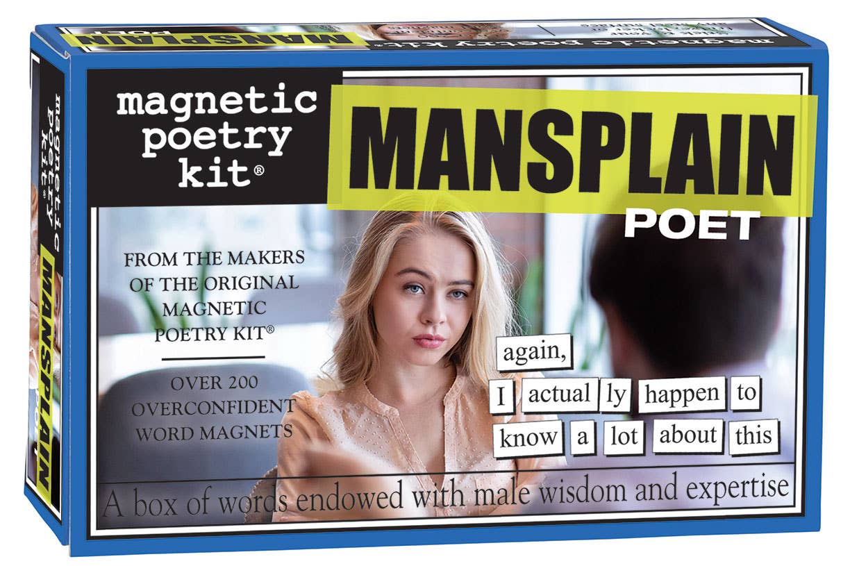 Mansplain Poet Magnetic Poetry Kit