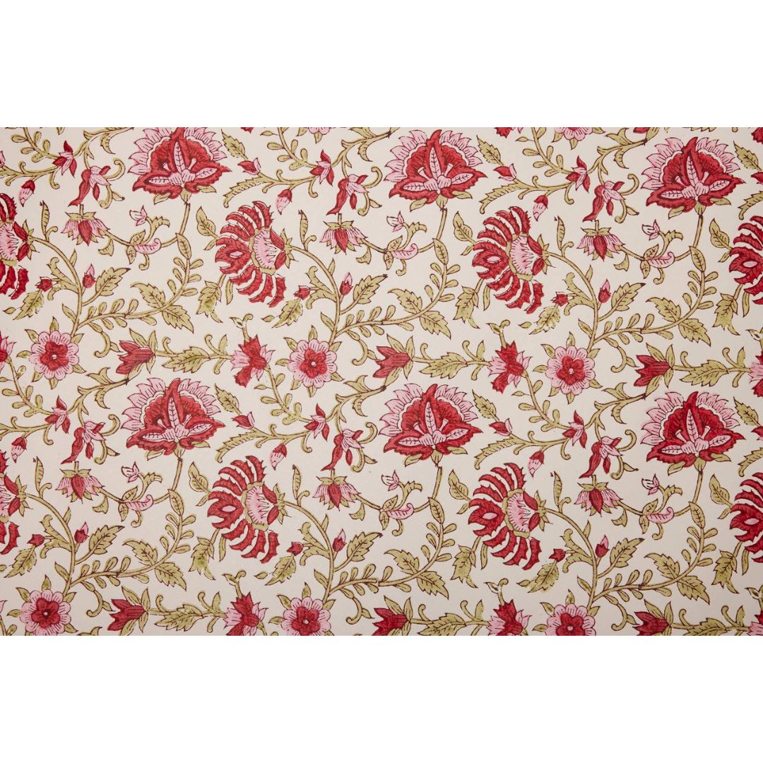 Flora Festive Mix hand-printed wrapping paper