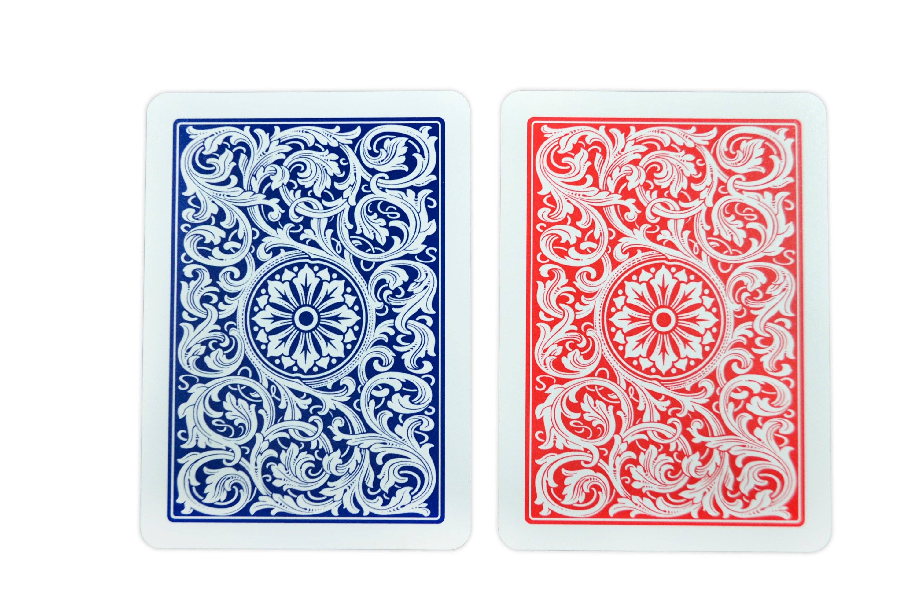 Copag 100% plastic standard size regular index blue/red twin deck playing cards