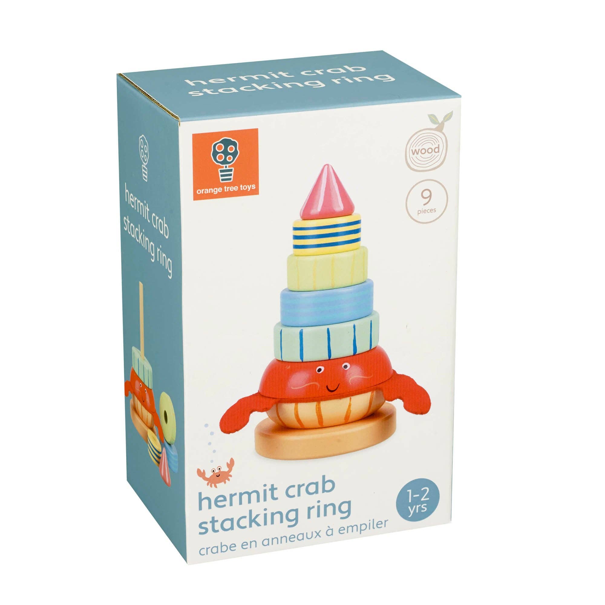 Hermit Crab Wooden Stacking Ring