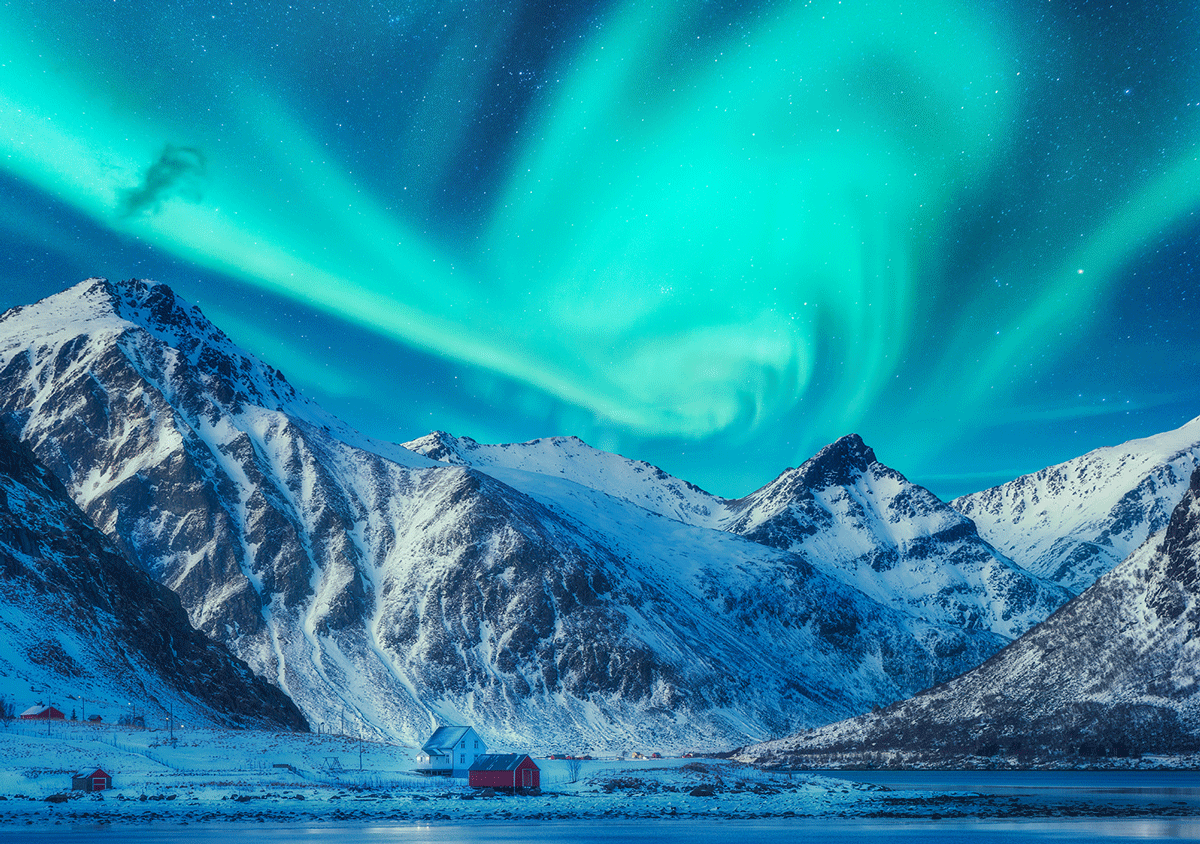 Lofoten Islands: 40 pieces - Wentworth jigsaw puzzle