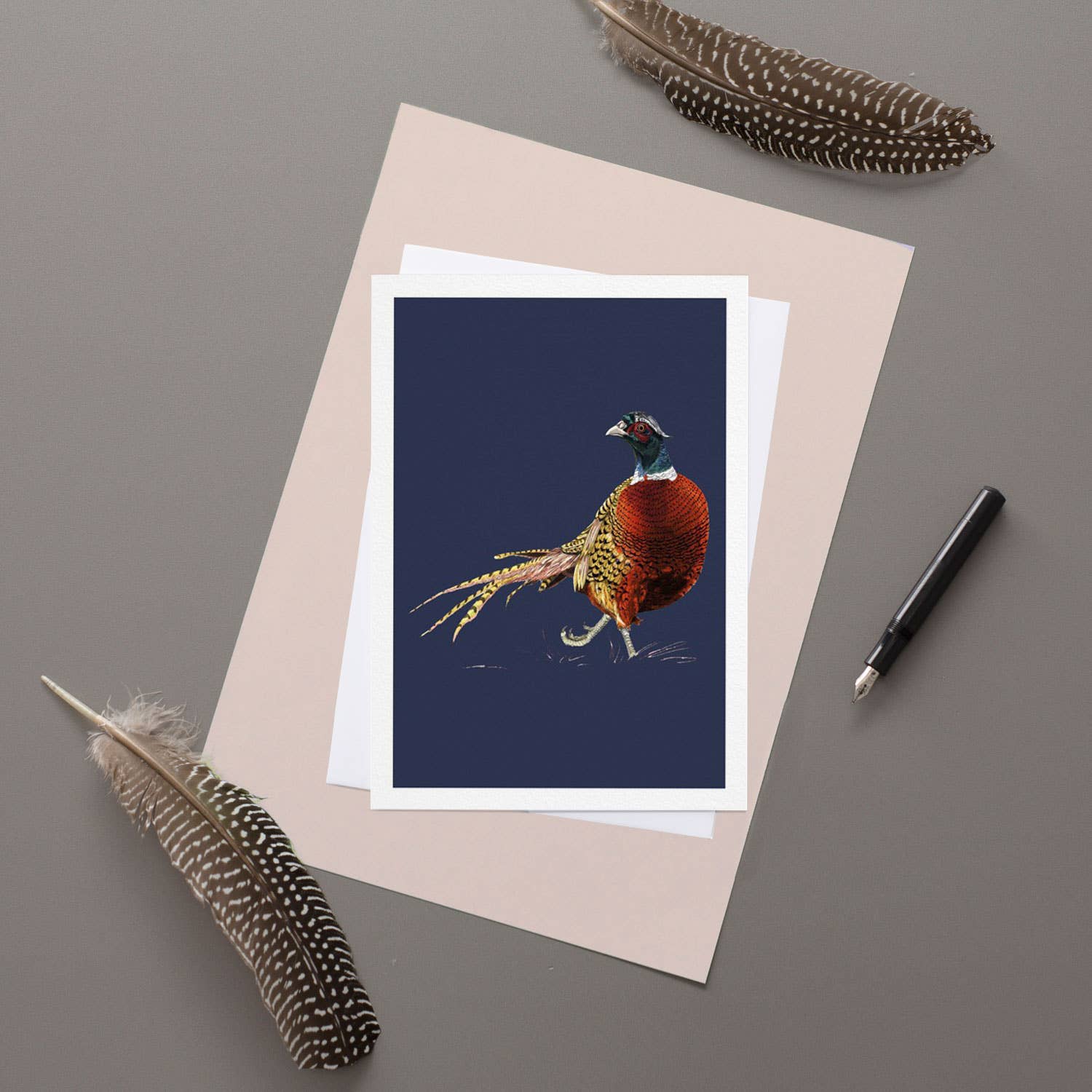 European Pheasant Greetings Card