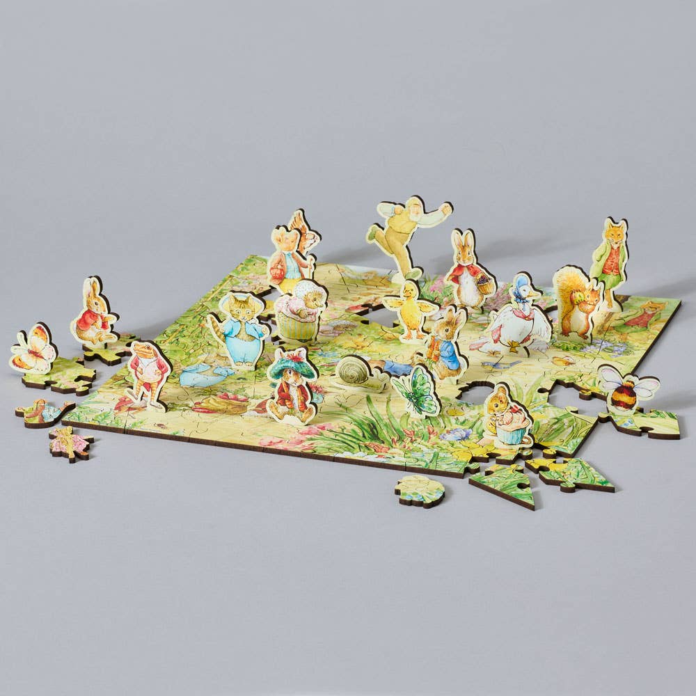 In Mr McGregor's Garden (100 pieces with 19 stand-up pieces) Wentworth jigsaw puzzle