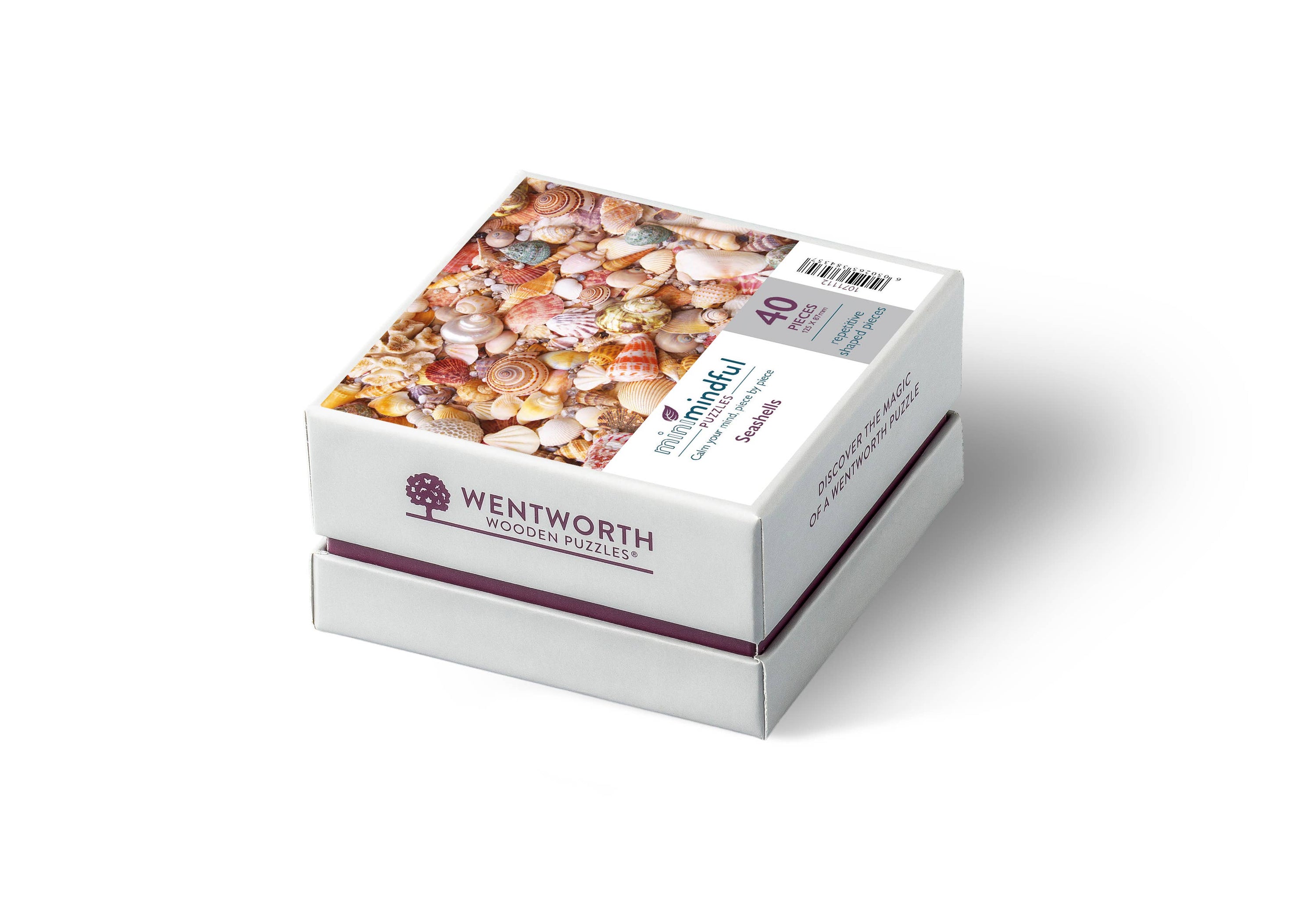 Seashells Wooden Mini Extra Difficult Puzzle: 80 pieces - Wentworth jigsaw puzzle