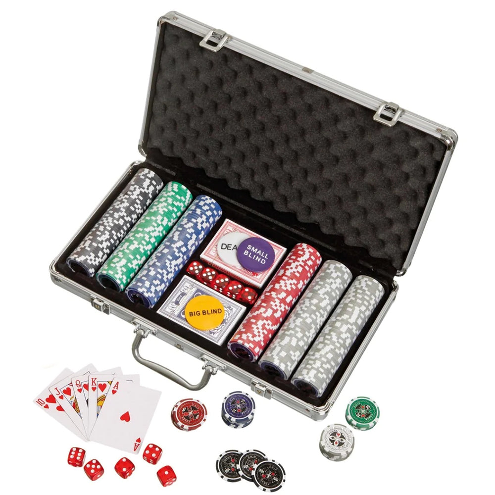 Aluminium case poker set