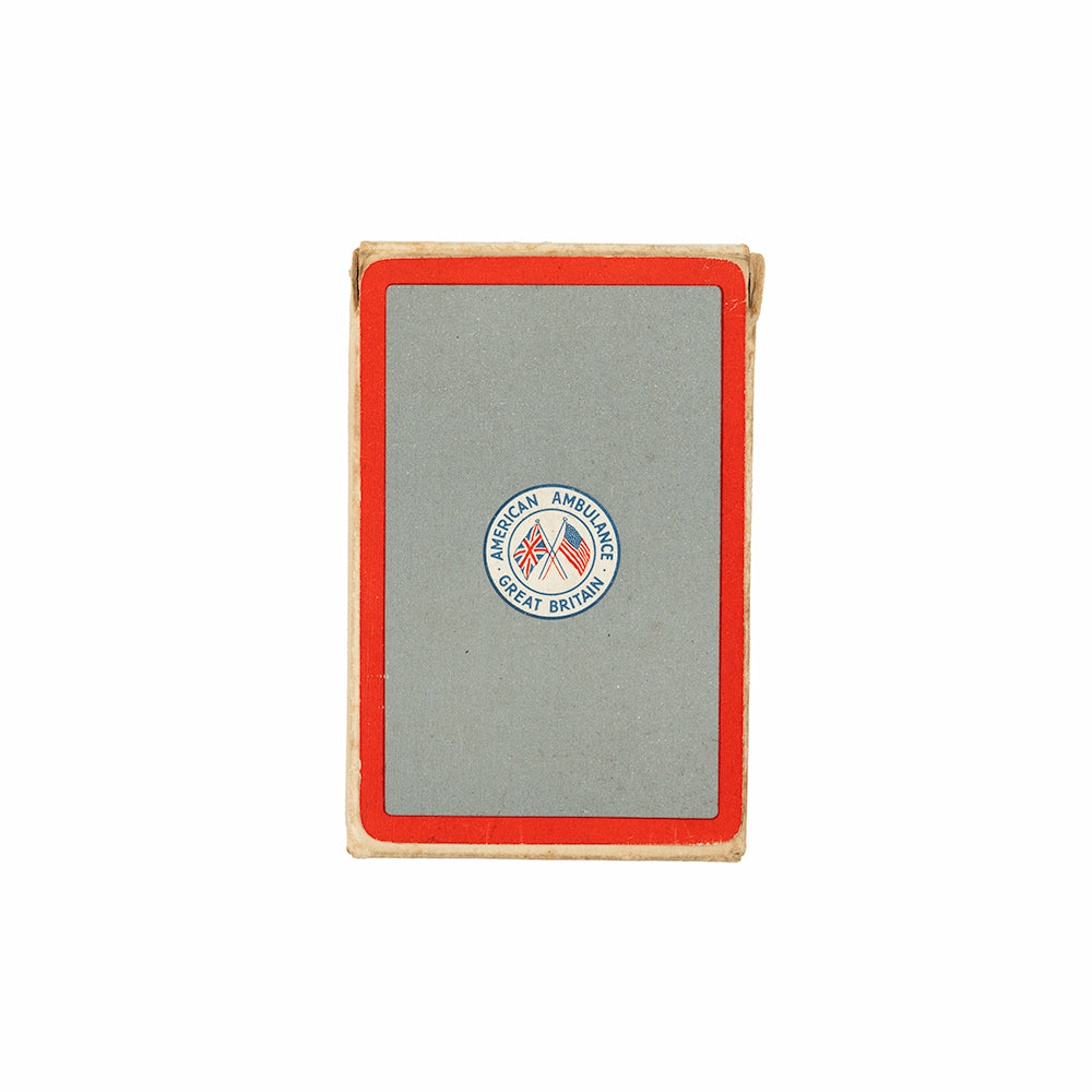 American Ambulance Great Britain (AAGB) playing cards - 1940s