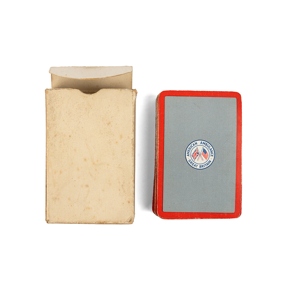 American Ambulance Great Britain (AAGB) playing cards - 1940s