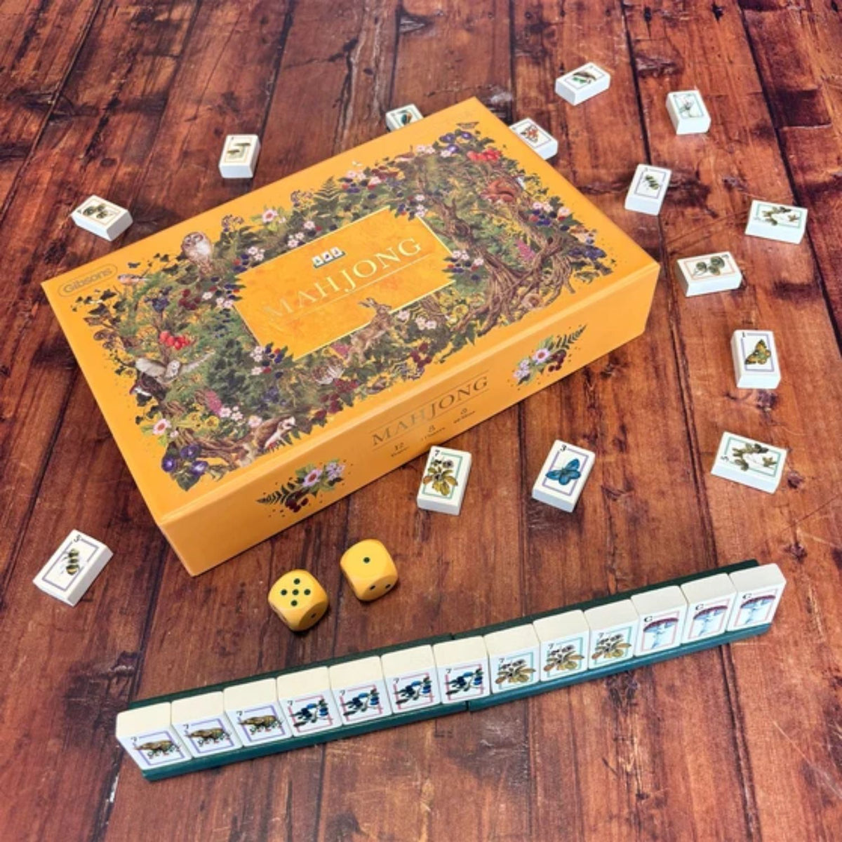 Animal art mahjong set