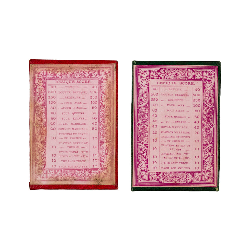 Bezique Scorers - 1890s