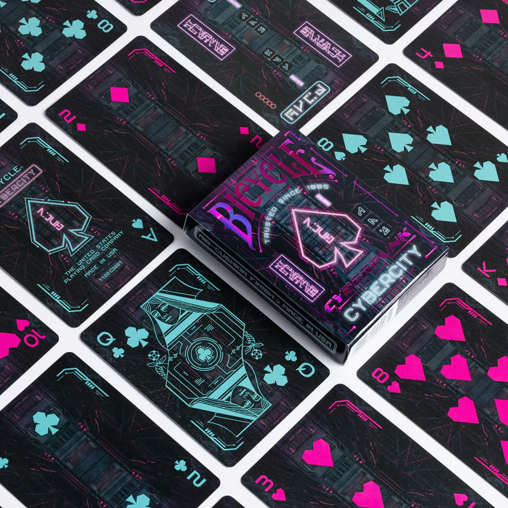 Bicycle Cyberpunk Cybercity playing cards