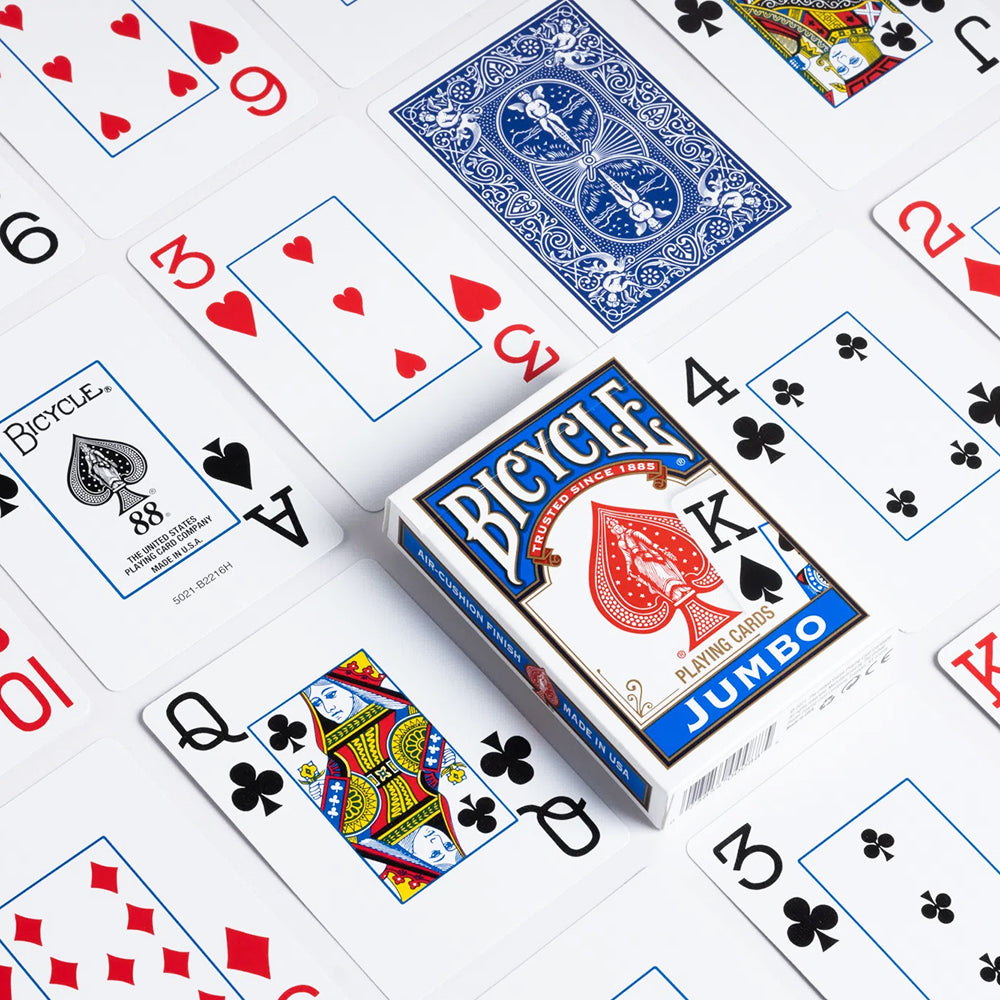 Bicycle Jumbo playing cards: large index