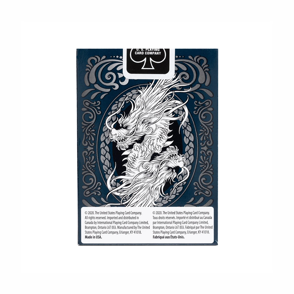 Bicycle Midnight Blue Dragon playing cards