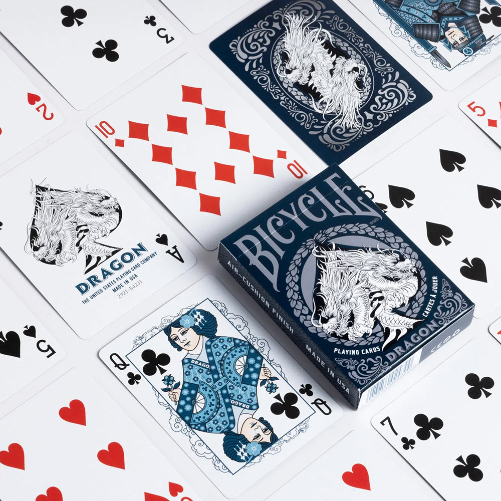 Bicycle Midnight Blue Dragon playing cards