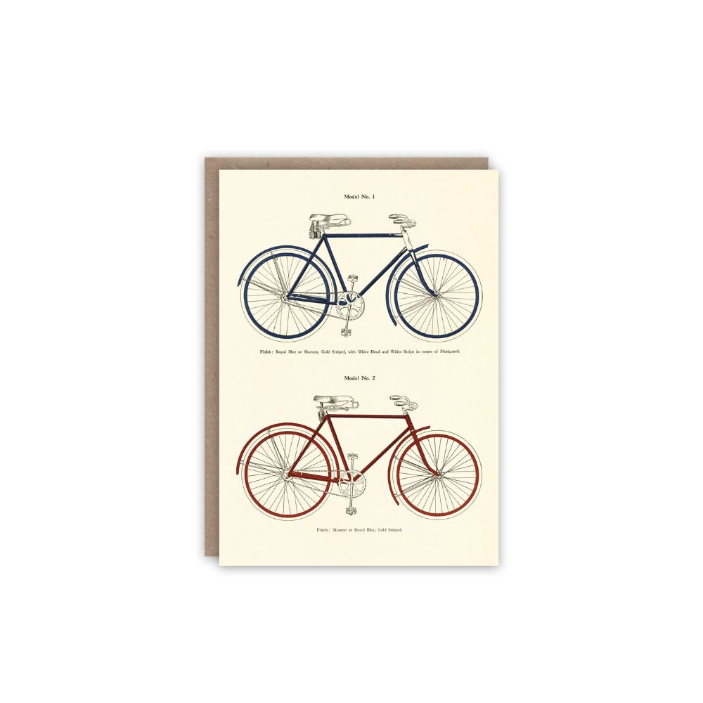 Bicycles greeting card