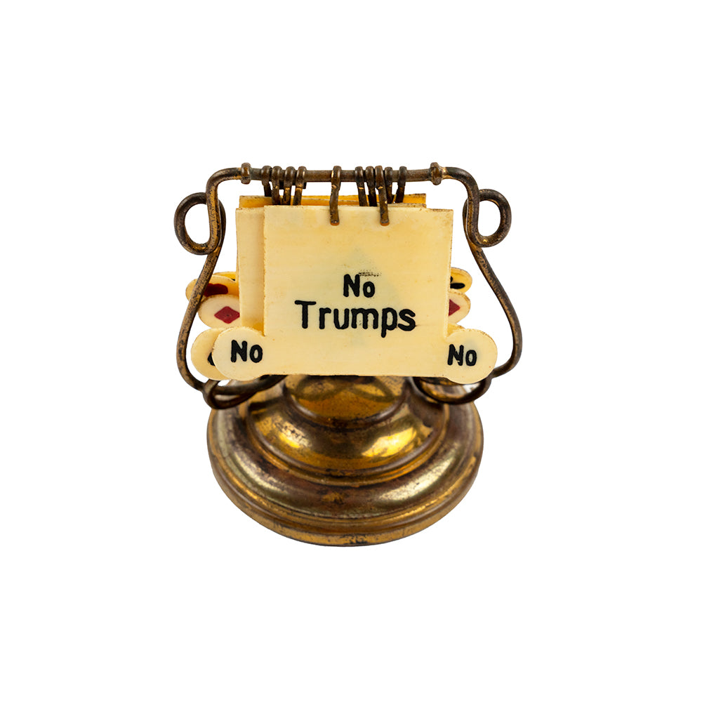 Brass trump marker - 1930s
