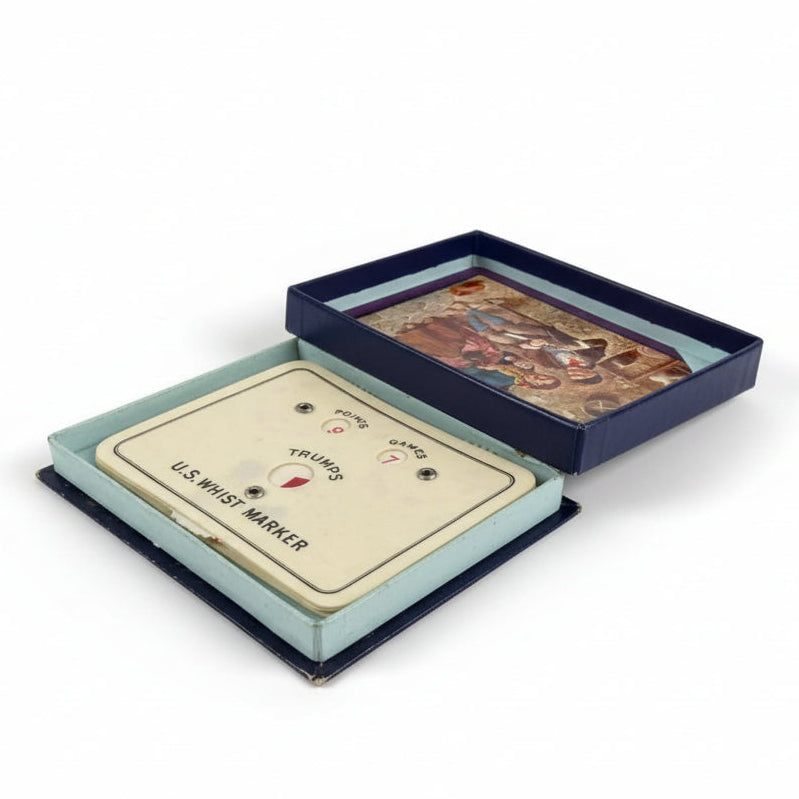 Celluloid whist and trump markers (pair), boxed - 1930s - box open