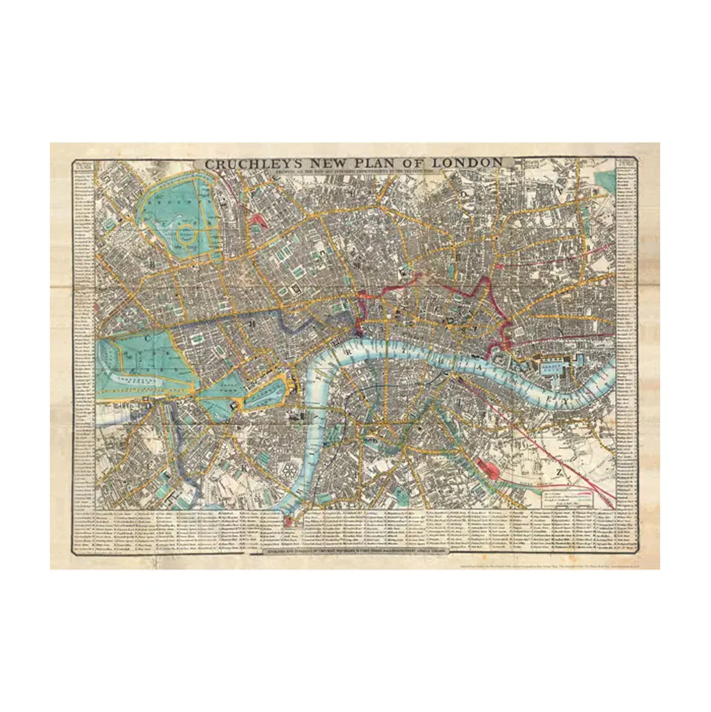 Crunchley’s Plan of London wrapping paper
