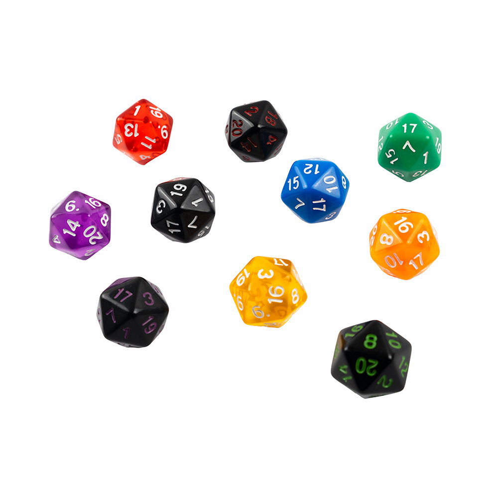 (D20) twenty-sided dice