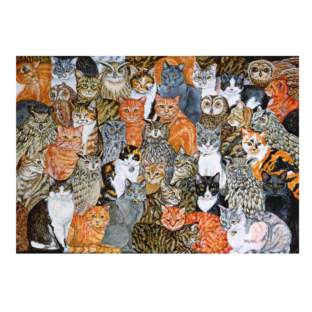 Ditz: Double Cat Spread jigsaw puzzle