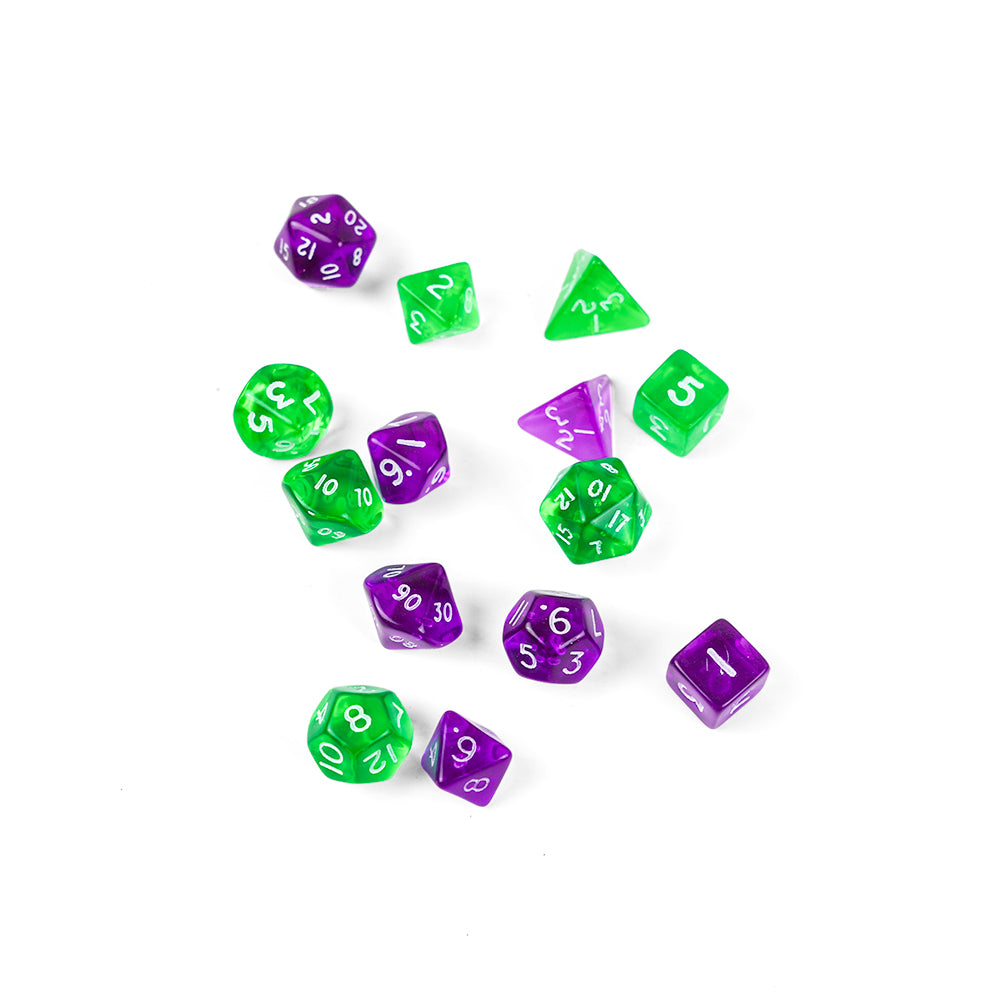 Diddly dice set: 7pcs multi-sided