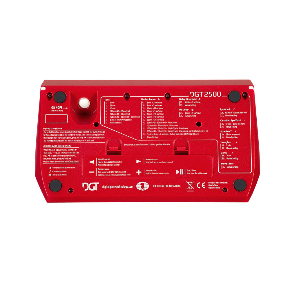 Digital game clock: DGT 2500