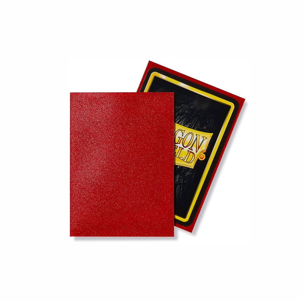 Dragon Shield Matte: 100 ruby card sleeves