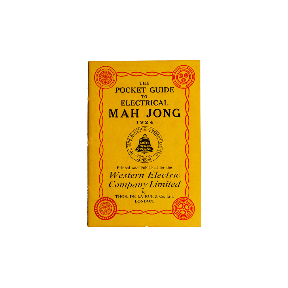 Electrical Mah Jong card game - 1924