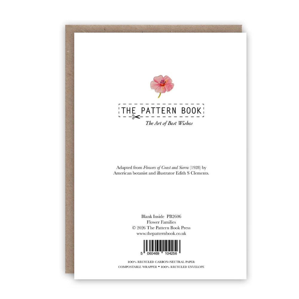 Flower Families greeting card