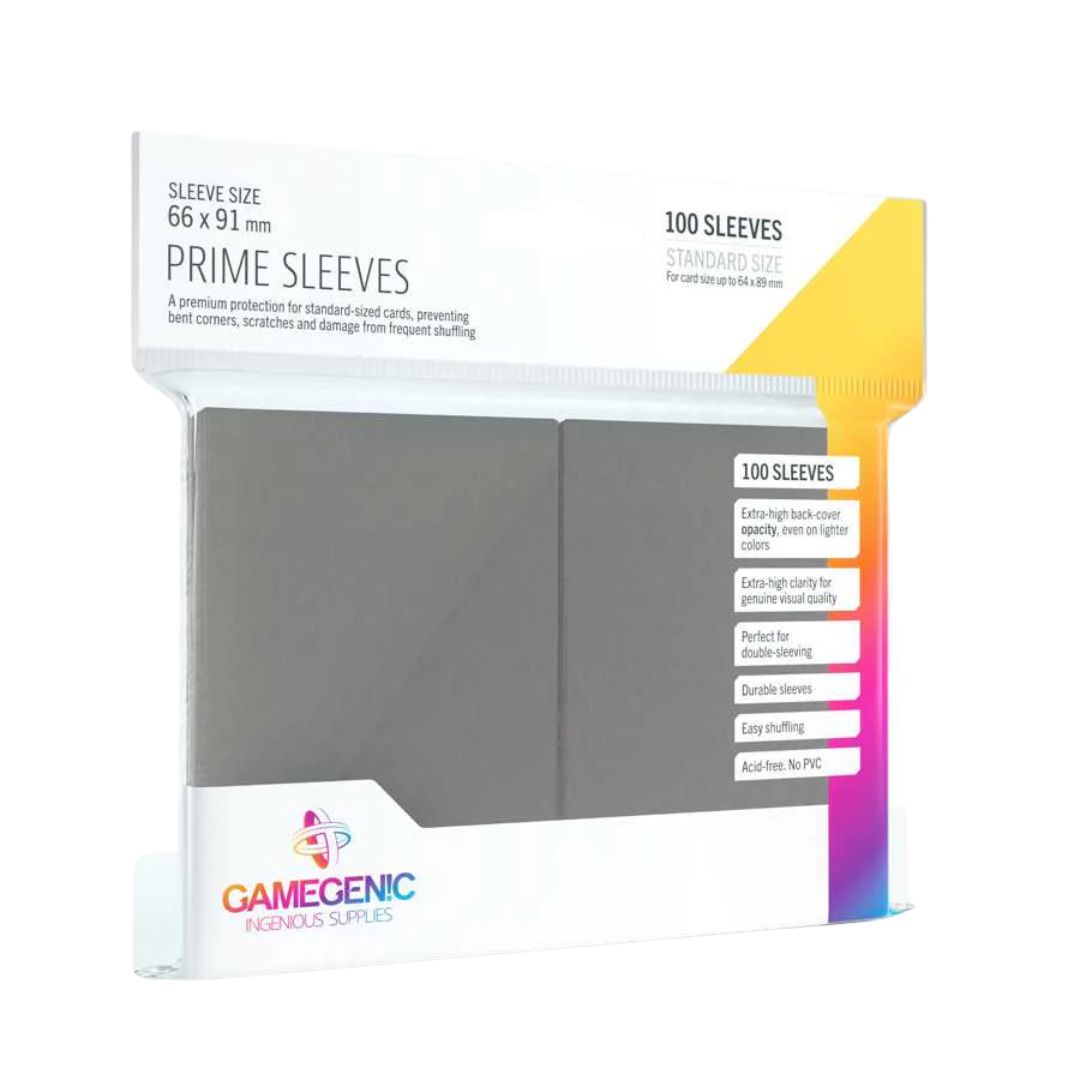 Gamegenic matte: 100 gray card sleeves