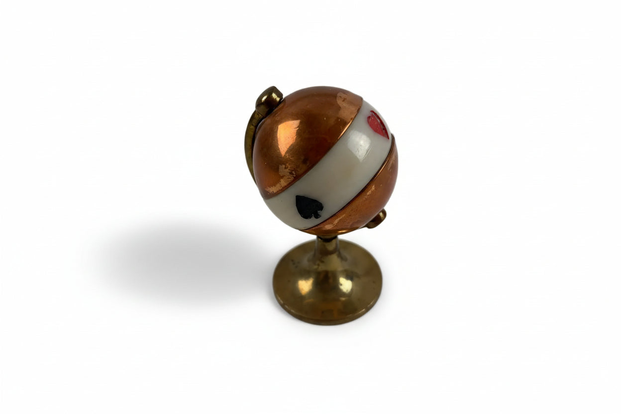 Globe Trump Marker - 1930s from side