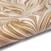 Golden fawn hand-marbled wrapping paper