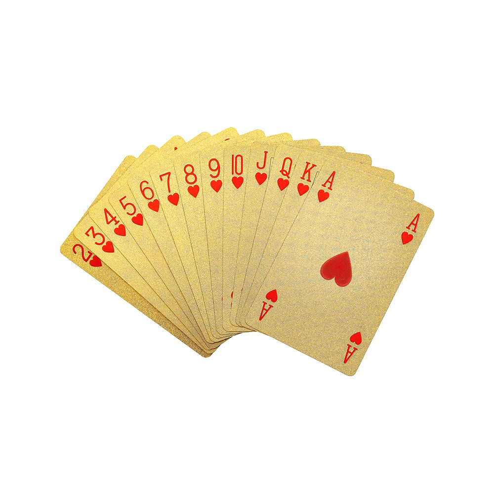 Gold playing cards
