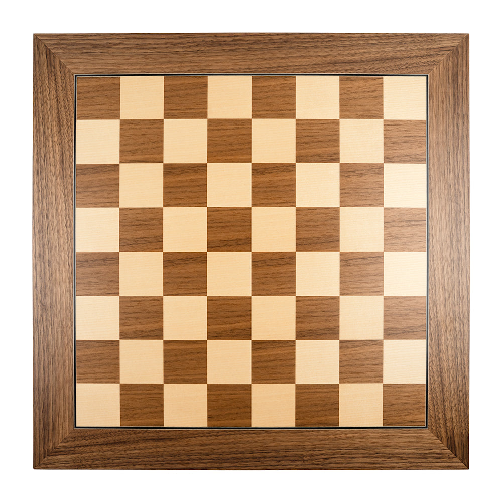 Hertford chess board: walnut and maple