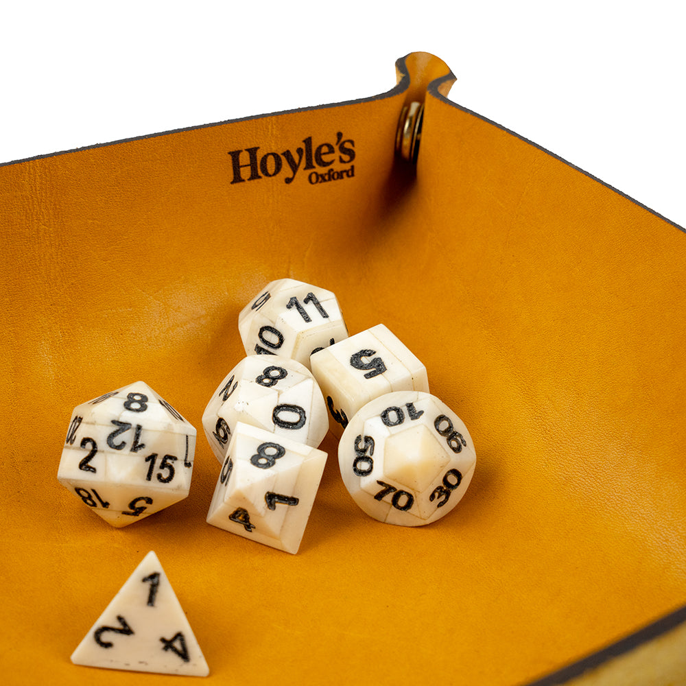 Hoyle's leather dice tray