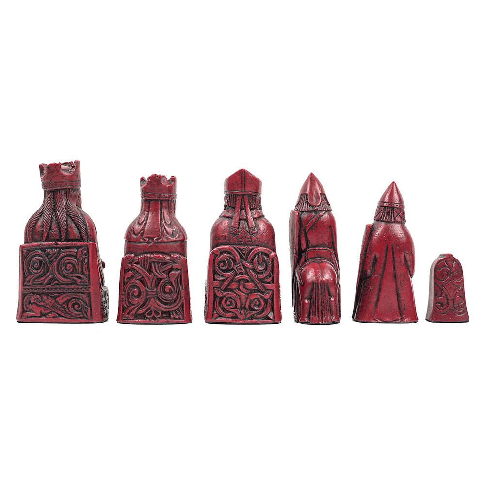 Isle of Lewis chess pieces: Cardinal red