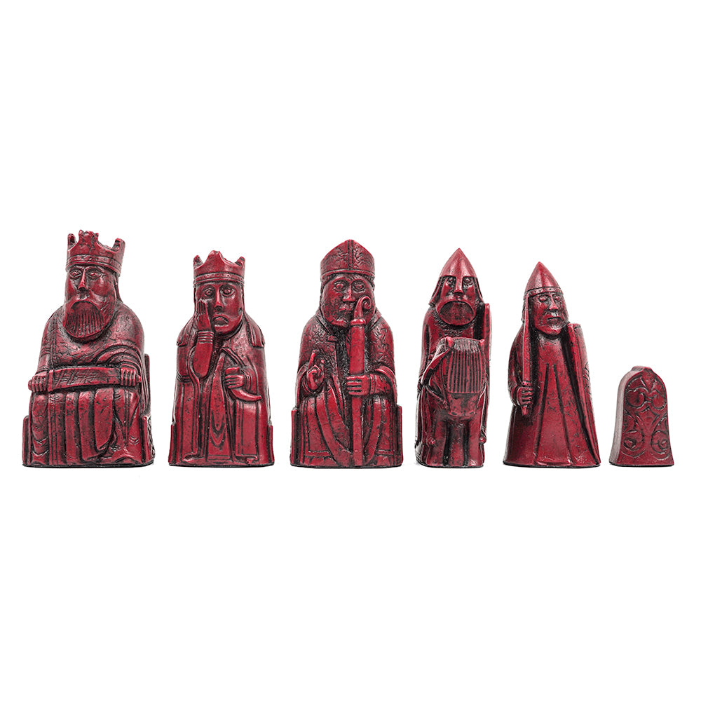 Isle of Lewis chess pieces: Cardinal red