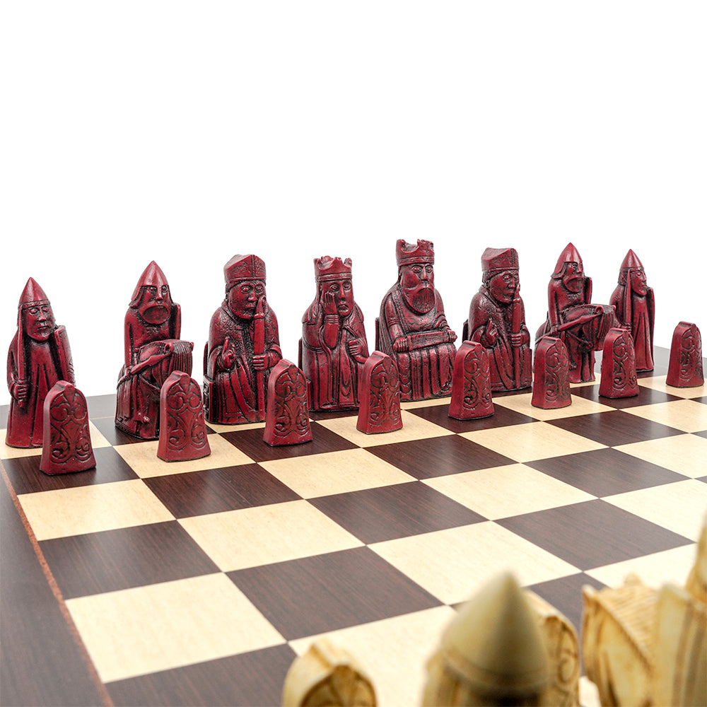 Isle of Lewis chess pieces: Cardinal red
