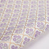 Lavender/gold trellis hand-printed wrapping paper
