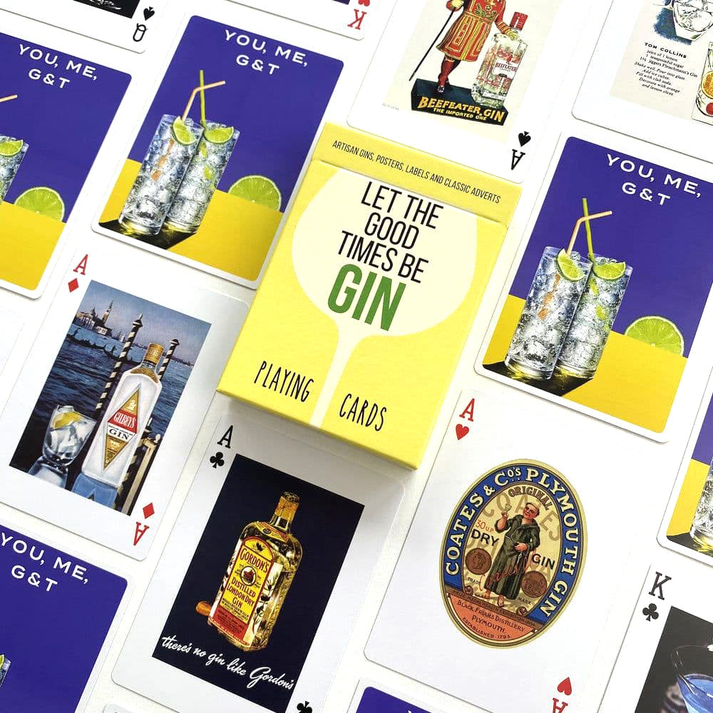 'Let the good times be Gin' playing cards