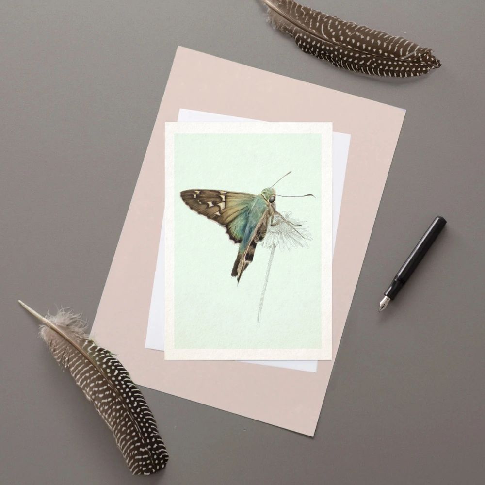 Long-tailed skipper greeting card
