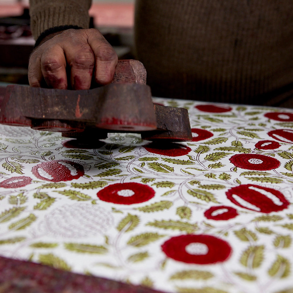 Marigold Glitz Scarlet greeting card
