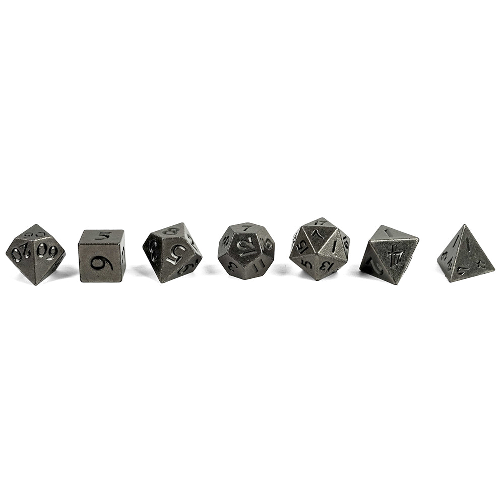 Metal RPG dice set: small