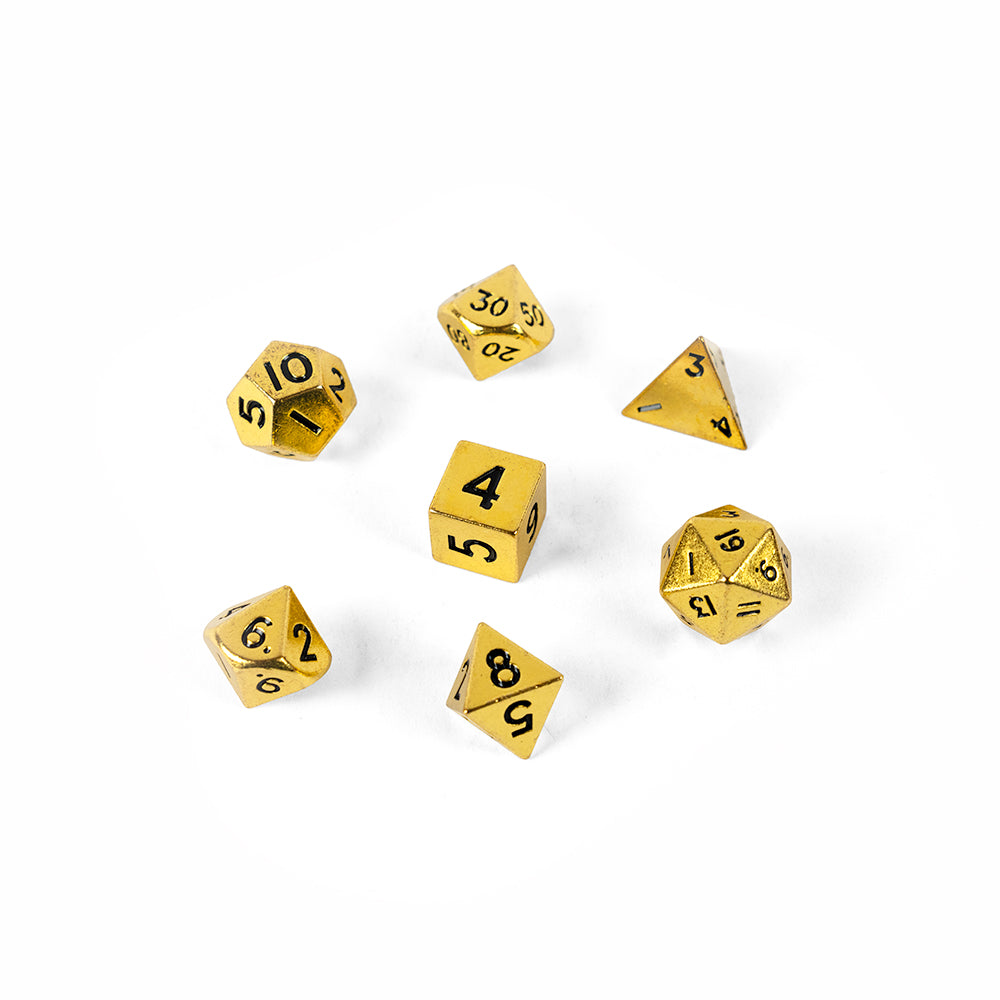 Metal RPG dice set: small