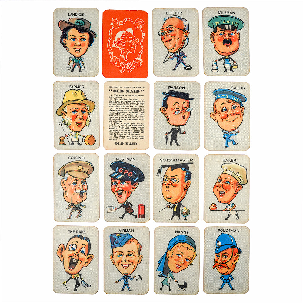 Old Maid card game - 1950