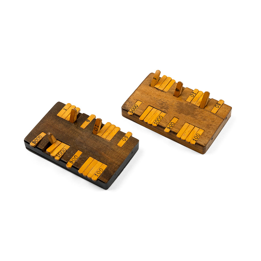 Pair whist markers - 1890s