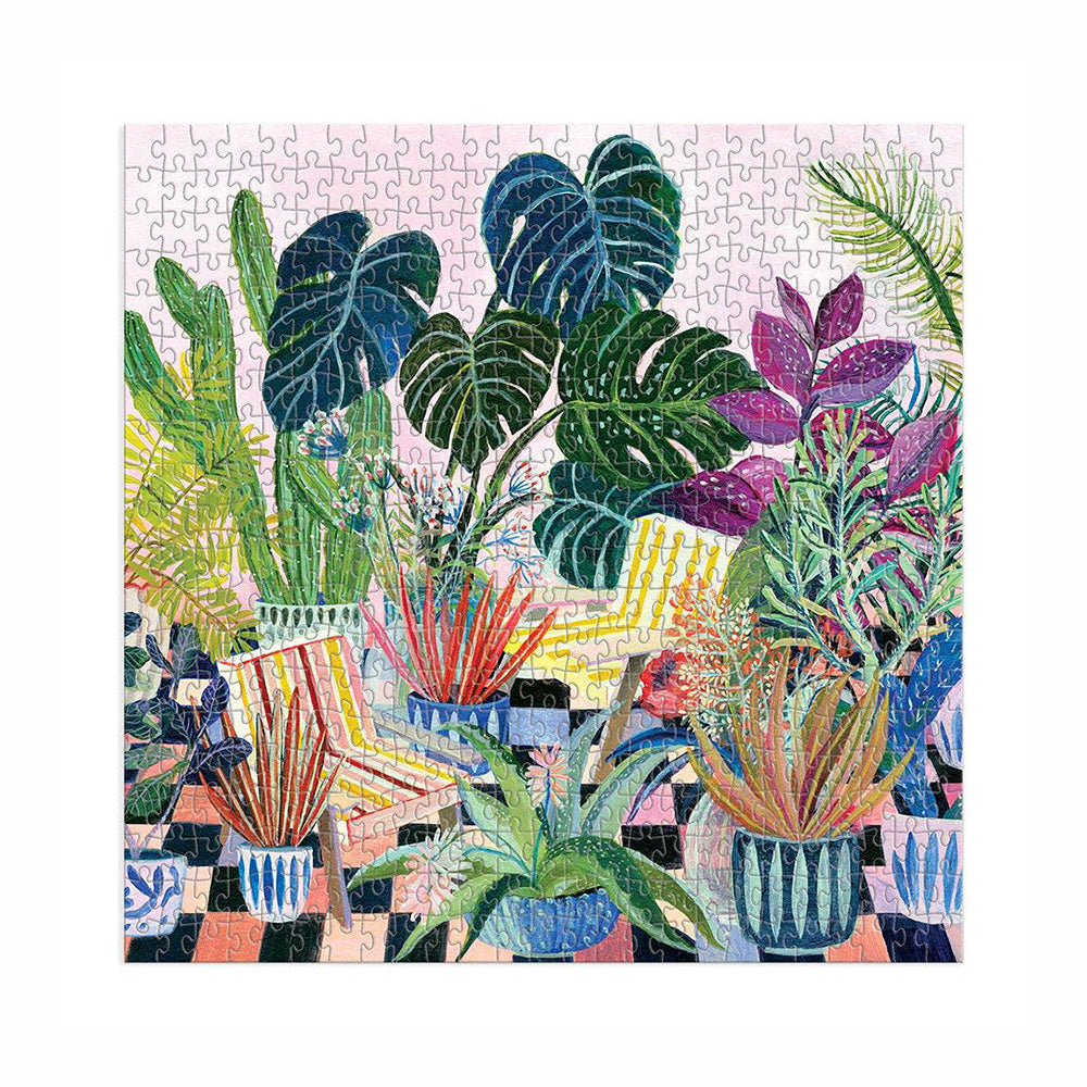 Potted jigsaw puzzle