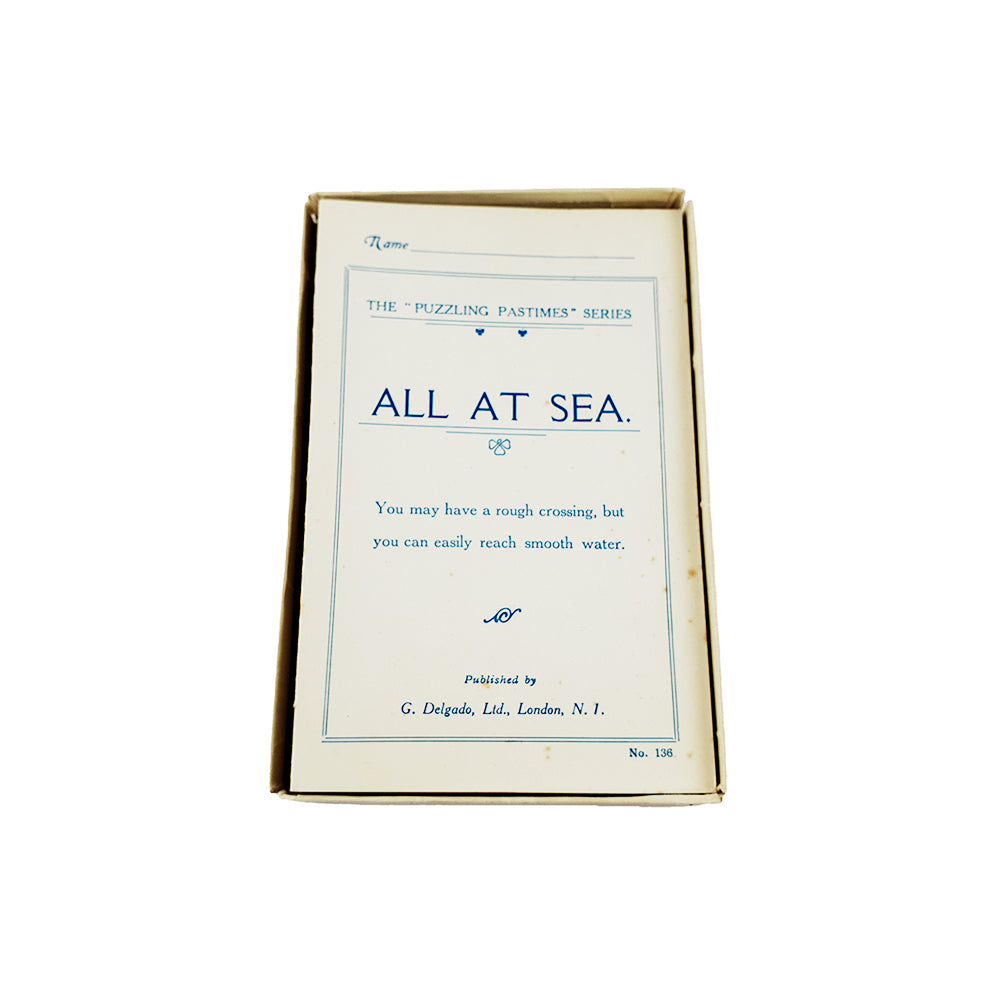 Puzzling pastimes 'all at sea' Del Gardo card game - 1930s