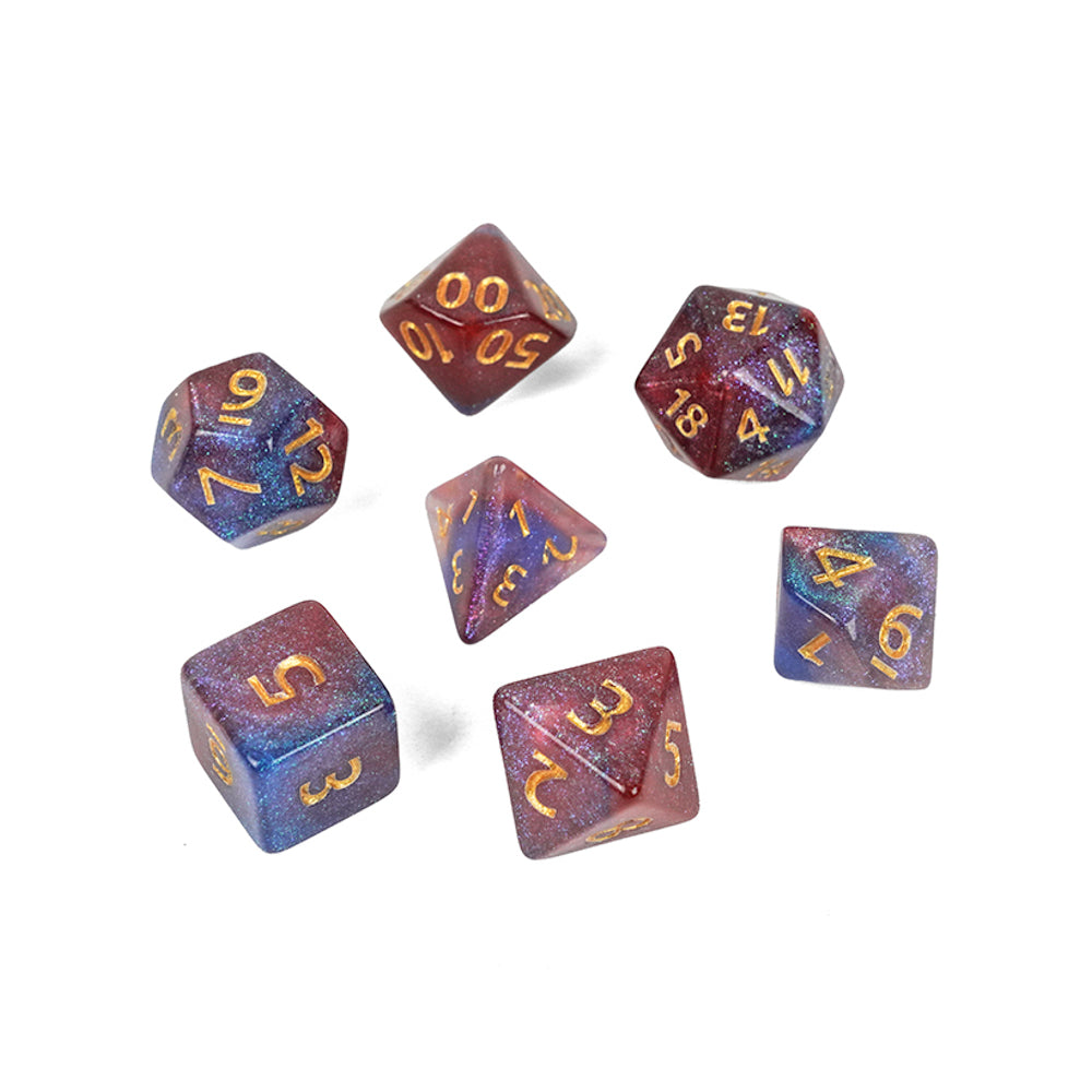RPG dice set: 7pcs multi-sided